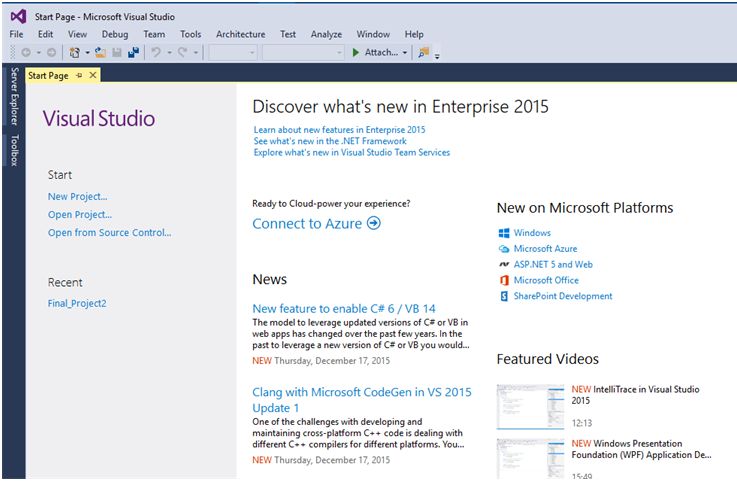  containing New Project